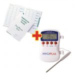 thermometer and temperature log book