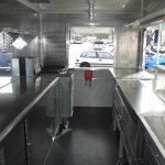 catering van conversion inside kitchen