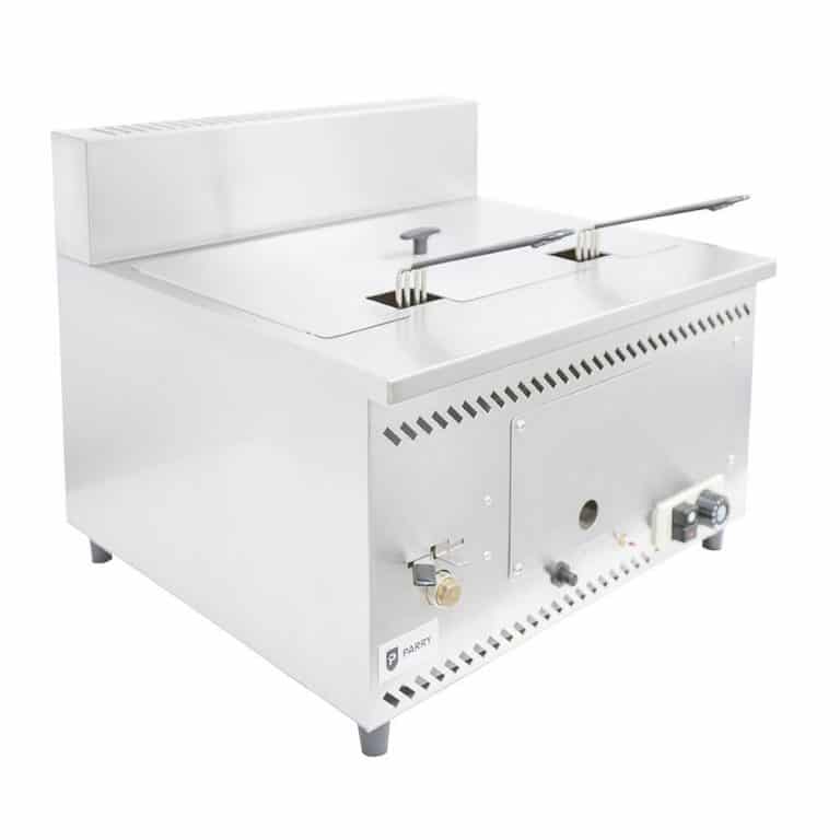 LPG Fryer Table Top Mobile Catering Fryer 7.5 Litre Twin Baskets