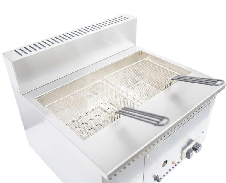 LPG Fryer Table Top Mobile Catering Fryer 7.5 Litre Twin Baskets