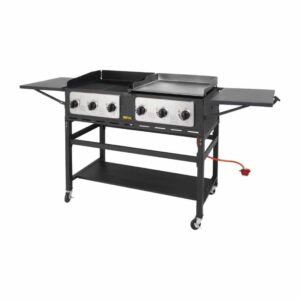 buffalo 6 burner combi bbq grill and griddle