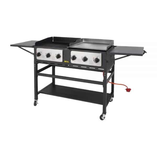 propane-6-burner-combi-BBQ-grill-and-griddle side