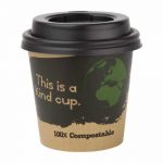 113ml 4oz Fiesta Green Compostable Espresso Cups Single Wall Pack of 1000