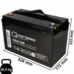 12V Gel Battery Deep Cycle 107Ah - Image 6