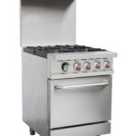 NG/LPG Cooker 4 Burner Range Oven Splashback 32kW