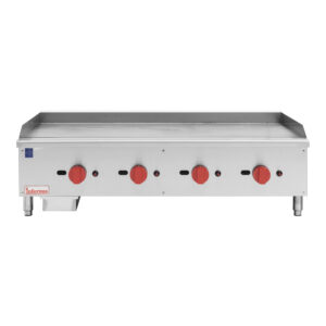 4 Burner Heavy Duty 20mm Plate NG/LPG Gas Griddle – 120cm/48″