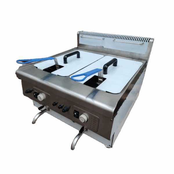 Countertop Gas Fryer Twin Tank 14L x 2 LPG Infernus - Image 3