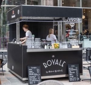 Topbox All-Season Mobile Food Bar in an outdoor setting.