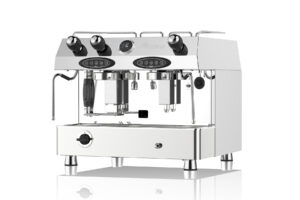 Contempo 2 Group Semi-Auto espresso machine on counter