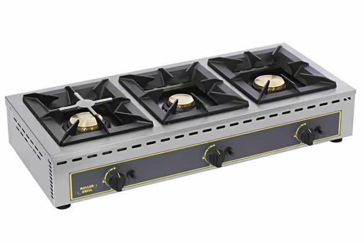 Roller Grill 3 burner professional gas stove