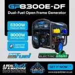 Gorilla Power GP8300E-DF Dual‑Fuel Generator 8.3kW Petrol/LPG - Image 2