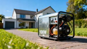 10kW generator outside a UK home.