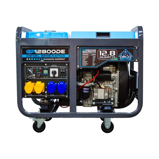 Diesel generator powering a UK business.