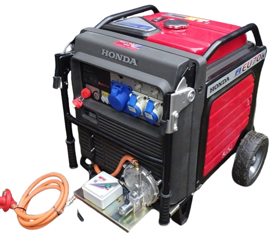 5kW LPG generator powering a food truck.