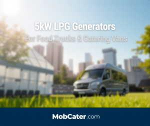 5kW LPG generator for food trucks and catering vans