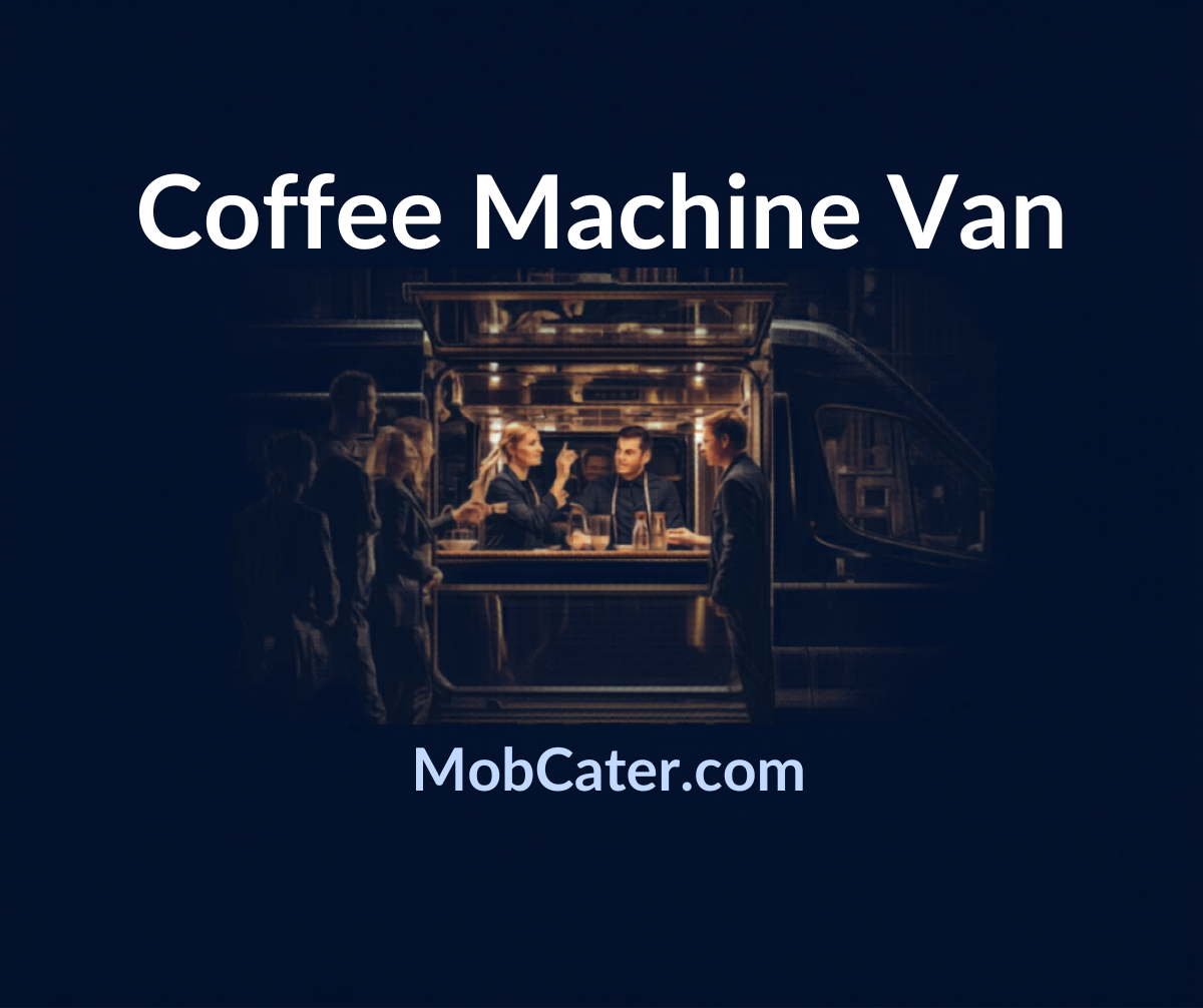 Coffee machine van for mobile catering business