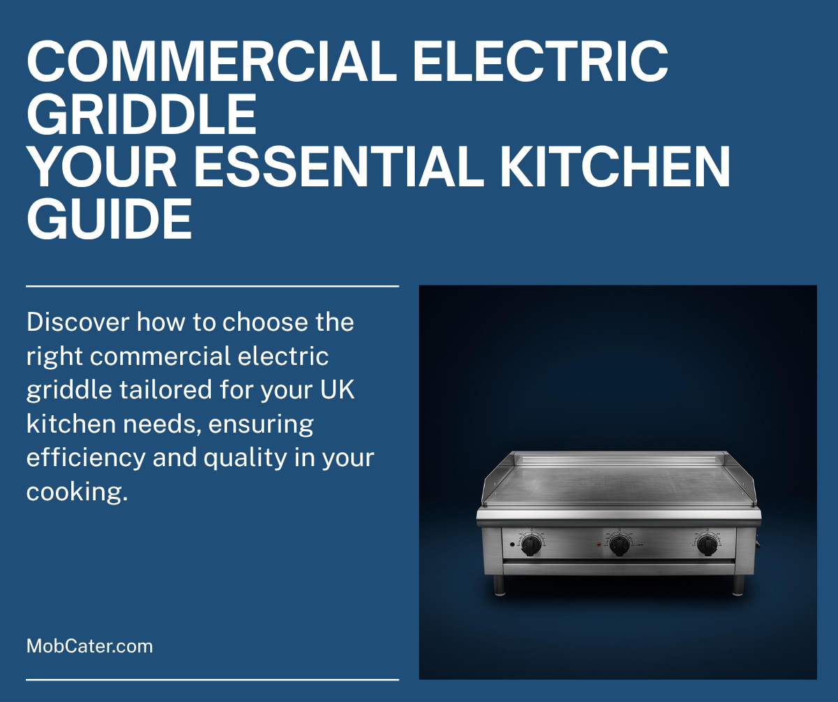 Commercial electric griddle for UK kitchens