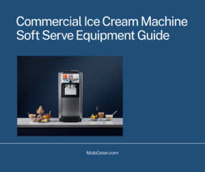 Commercial ice cream machine for soft serve mobile catering