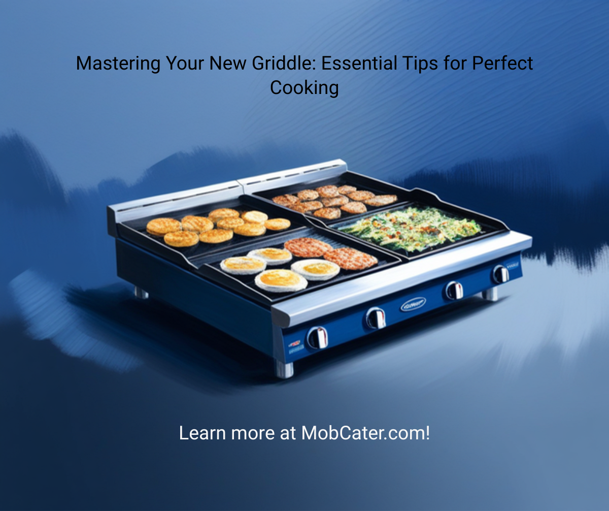 Commercial griddle with food cooking - essential tips