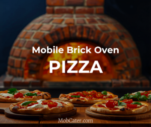 Mobile brick oven pizza catering for events
