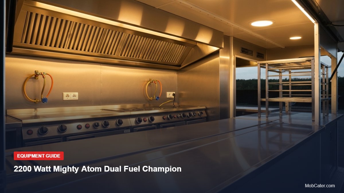 2200 Watt Mighty Atom Dual Fuel Champion - Mobile Catering Equipment UK