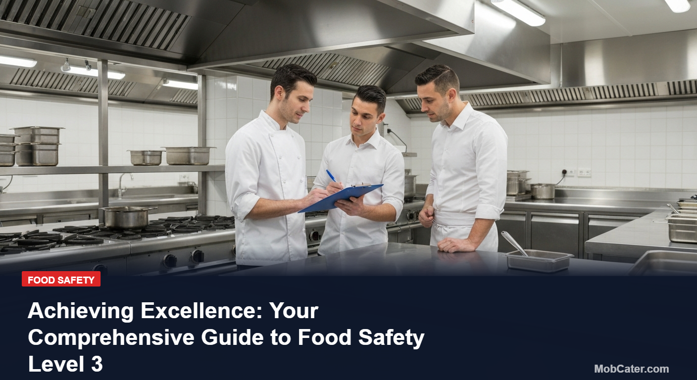Achieving Excellence: Your Comprehensive Guide to Food Safety Level 3 - Mobile Catering UK