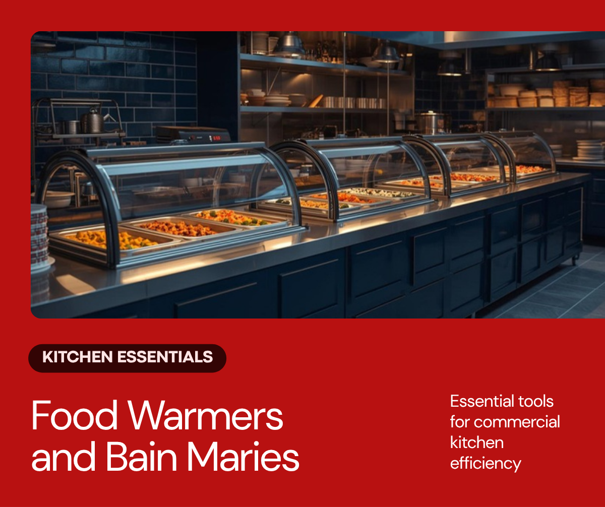 Commercial food warmer and bain marie for catering