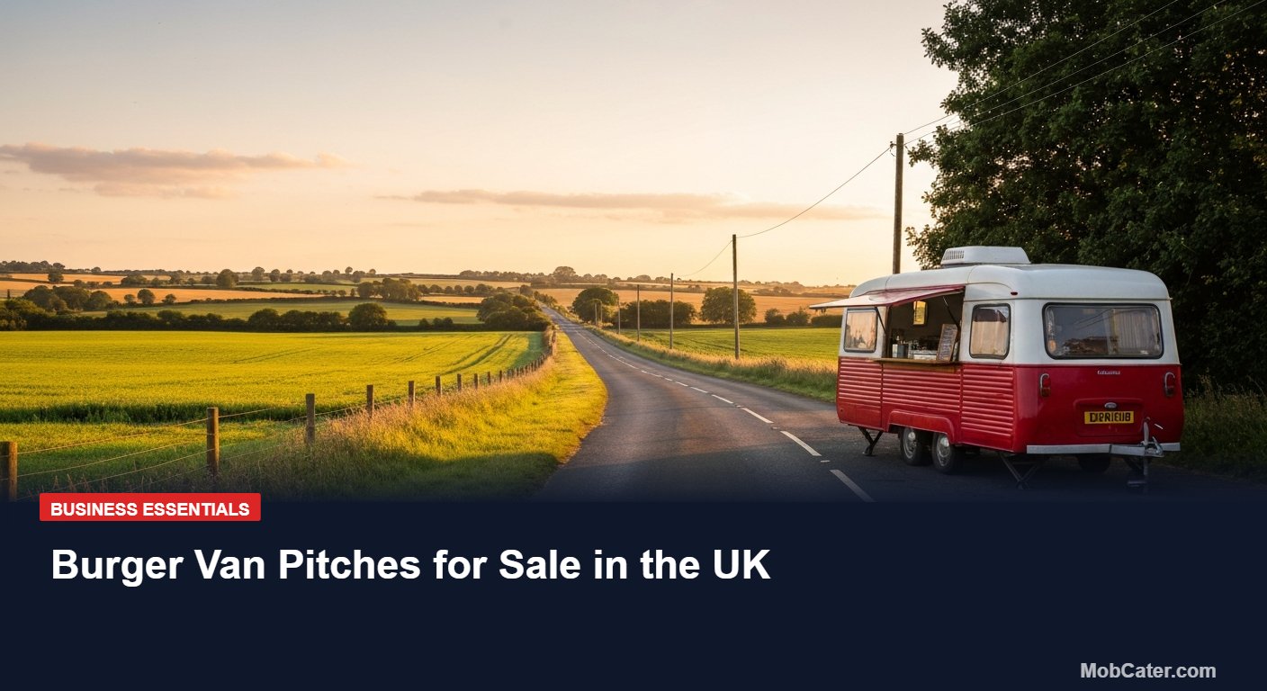 Burger Van Pitches for Sale in the UK - Mobile Catering Equipment UK