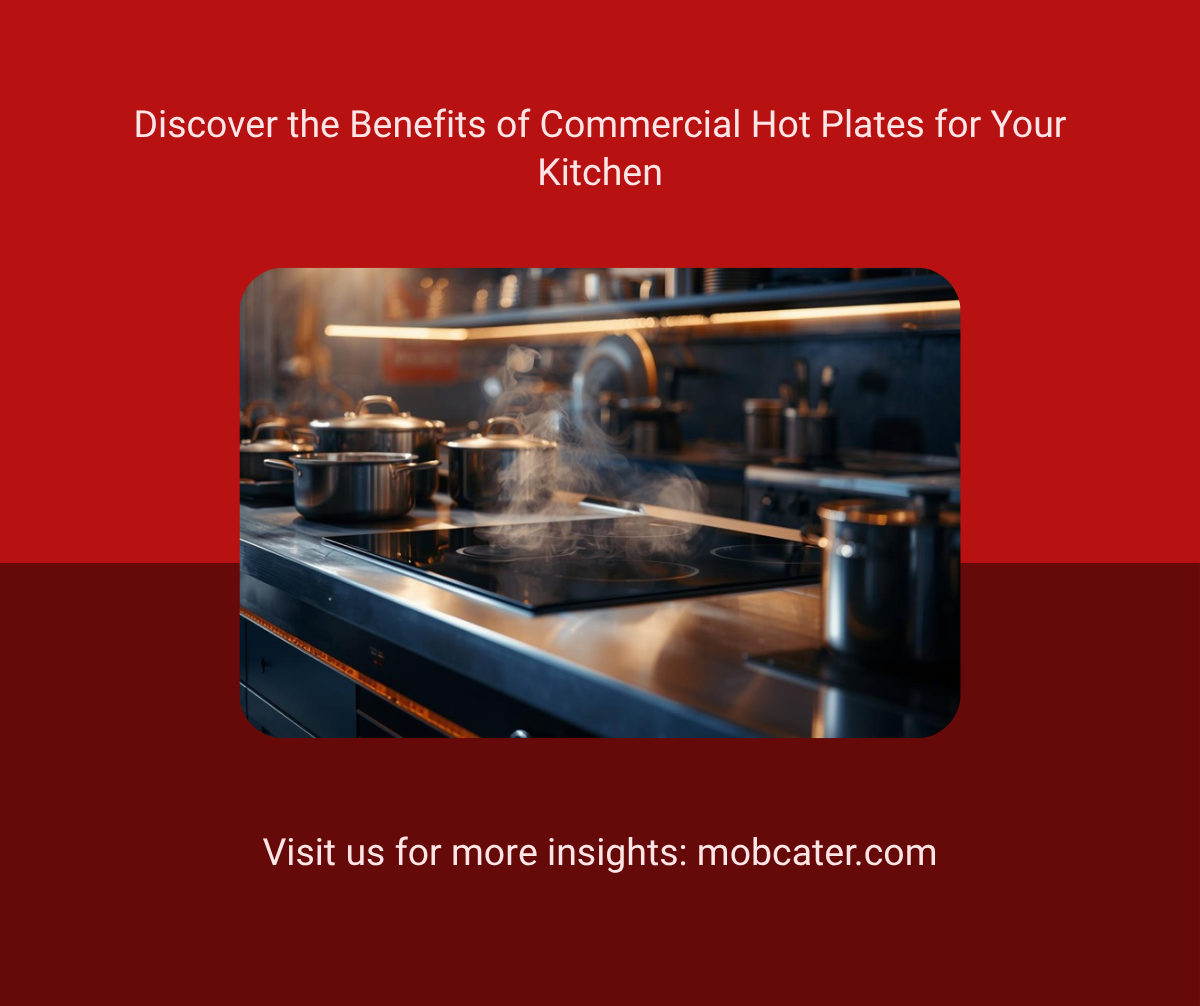 Commercial hot plate cooking equipment for professional kitchens