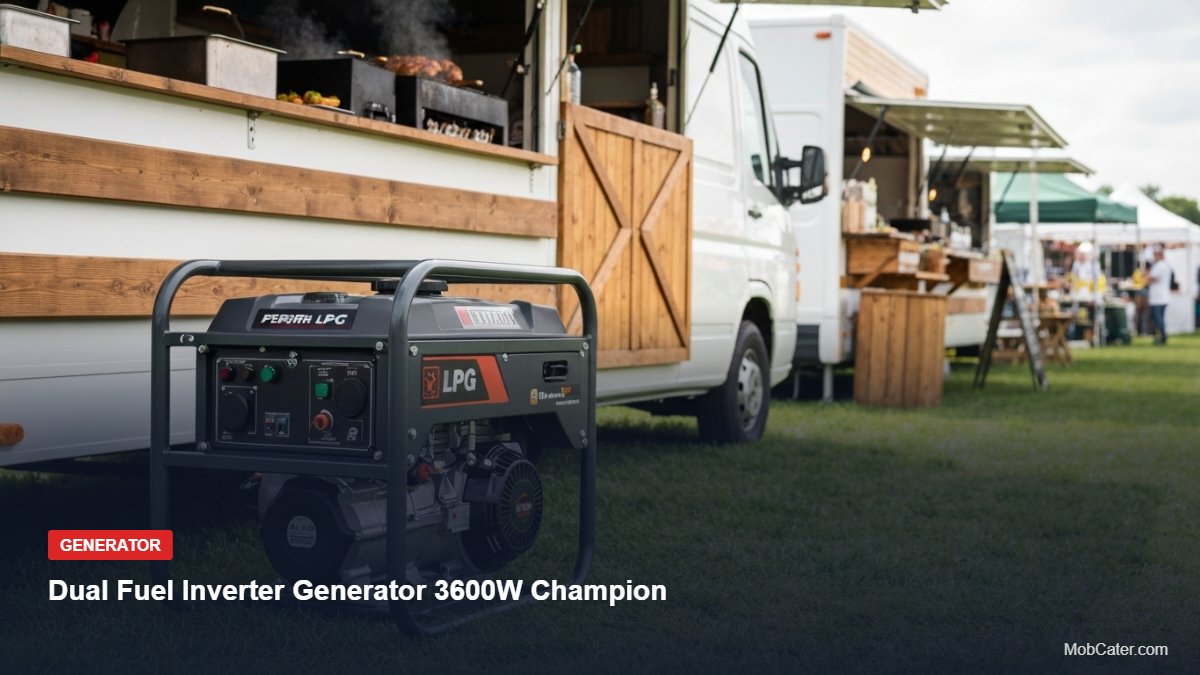 Dual Fuel Inverter Generator 3600W Champion - Mobile Catering Equipment UK