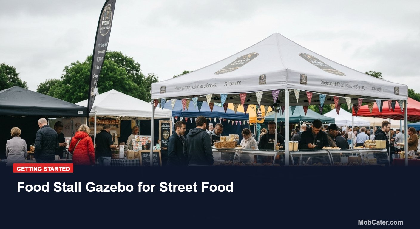 Food Stall Gazebo for Street Food - Mobile Catering Equipment UK