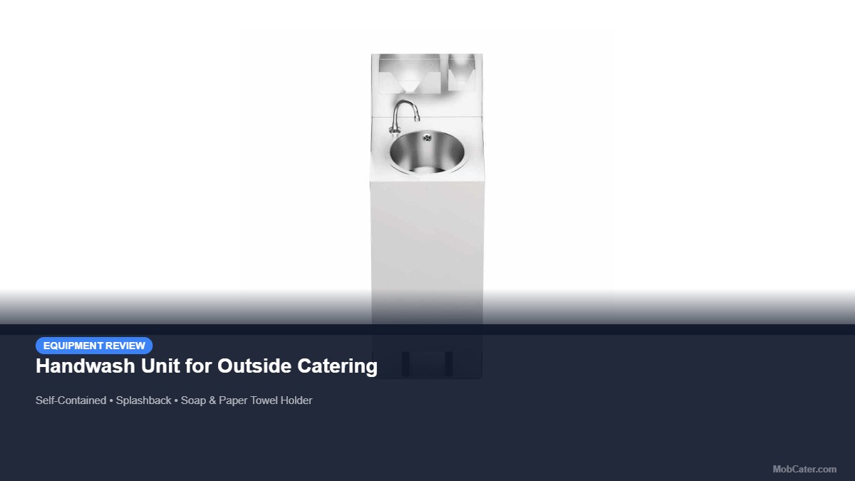 Handwash Unit for Outside Catering product photo for mobile catering