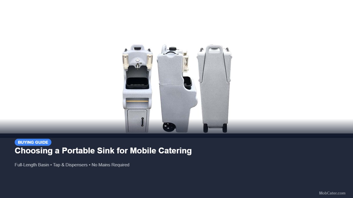 Choosing a Portable Sink for Mobile Catering product photo for mobile catering