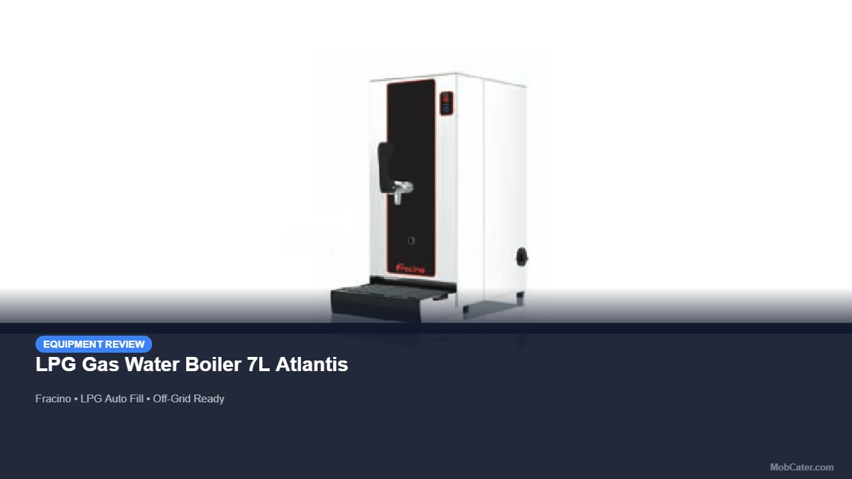 LPG Gas Water Boiler 7L Atlantis product photo for mobile catering