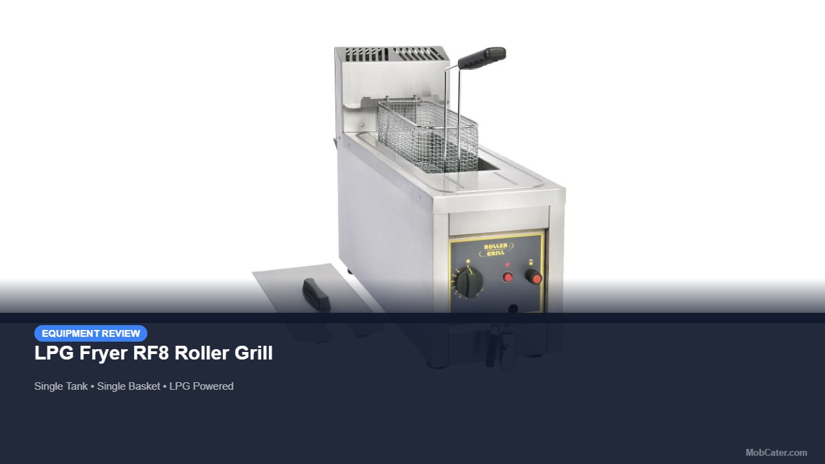 LPG Fryer RF8 Roller Grill product photo for mobile catering