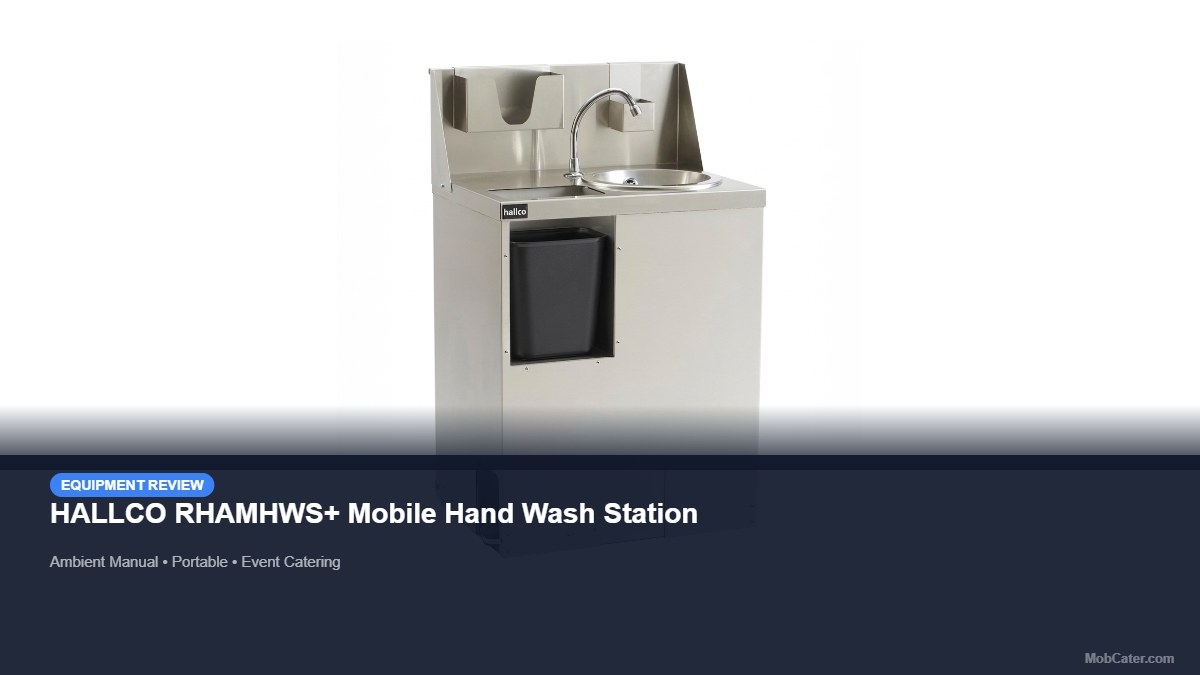HALLCO RHAMHWS+ Mobile Hand Wash Station product photo for mobile catering