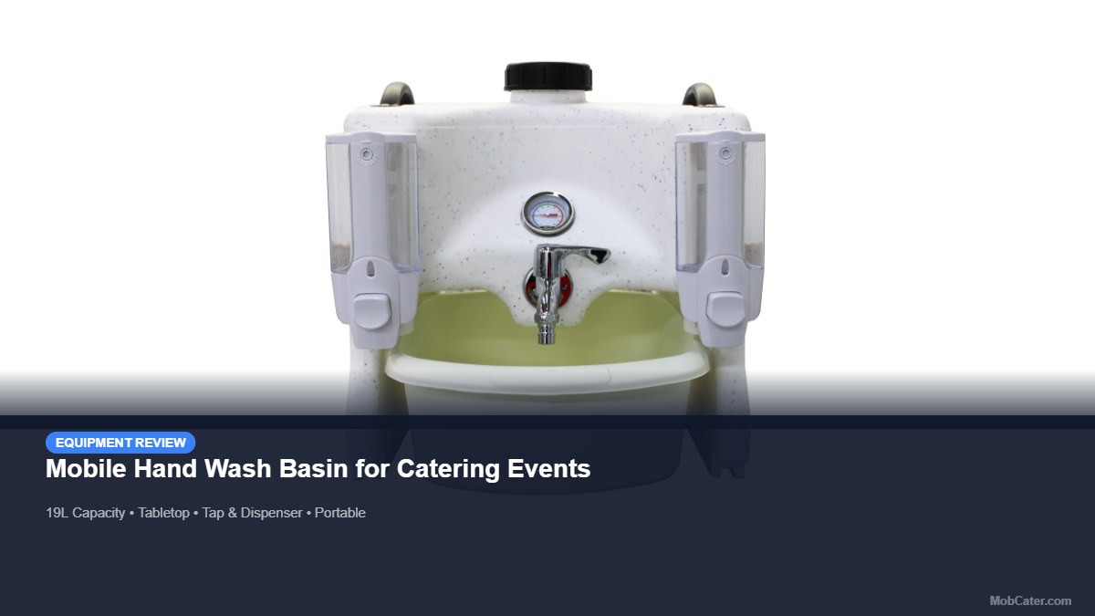 Mobile Hand Wash Basin for Catering Events product photo for mobile catering