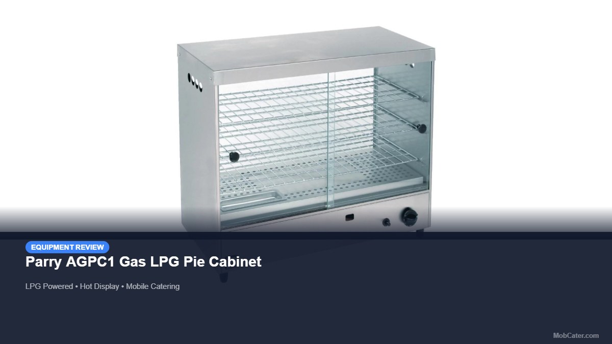 Parry AGPC1 Gas LPG Pie Cabinet product photo for mobile catering