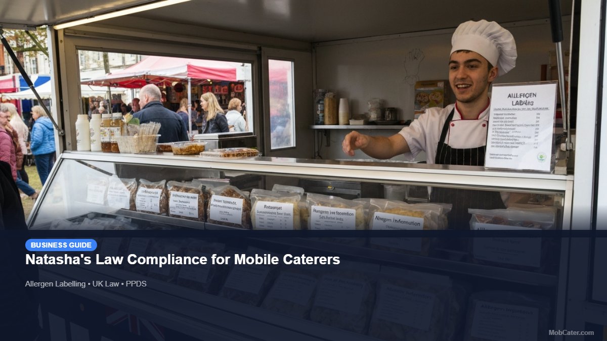 Natasha's Law Compliance for Mobile Caterers for mobile catering UK