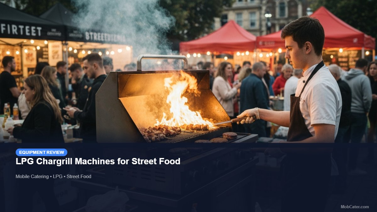 LPG Chargrill Machines for Street Food for mobile catering UK