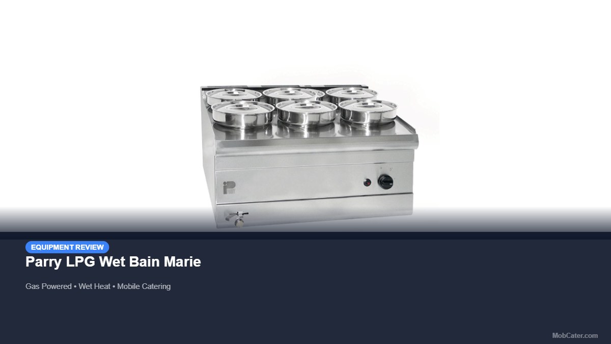 Parry LPG Wet Bain Marie product photo for mobile catering