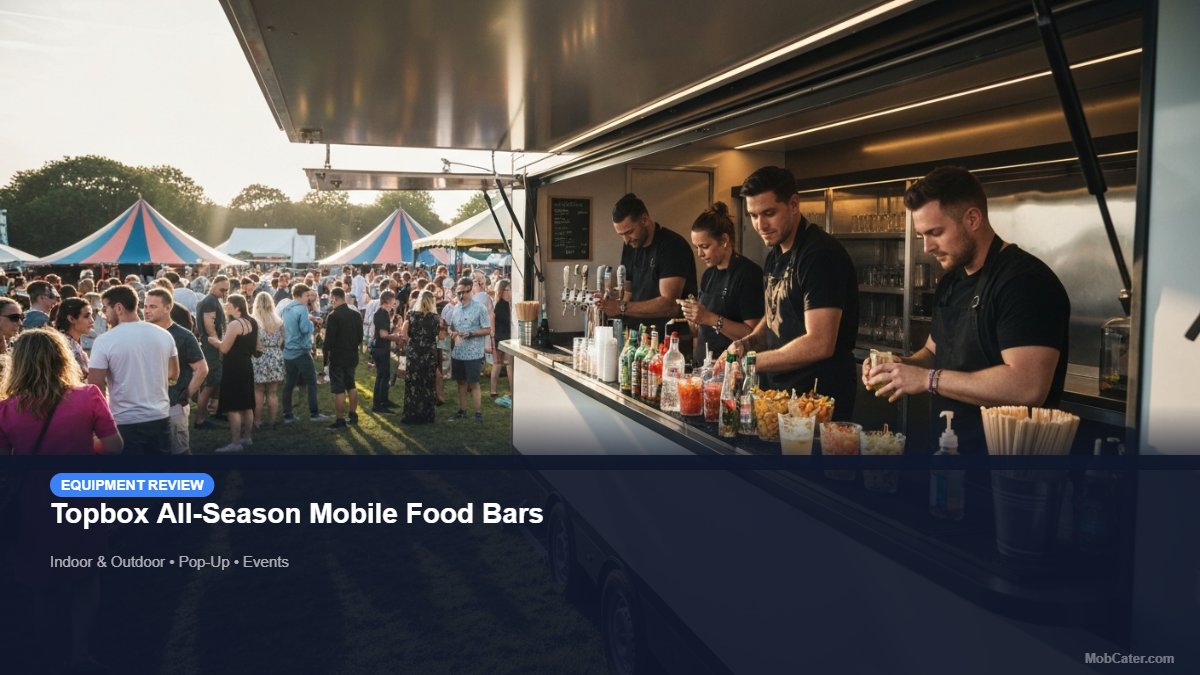 Topbox All-Season Mobile Food Bars for mobile catering UK
