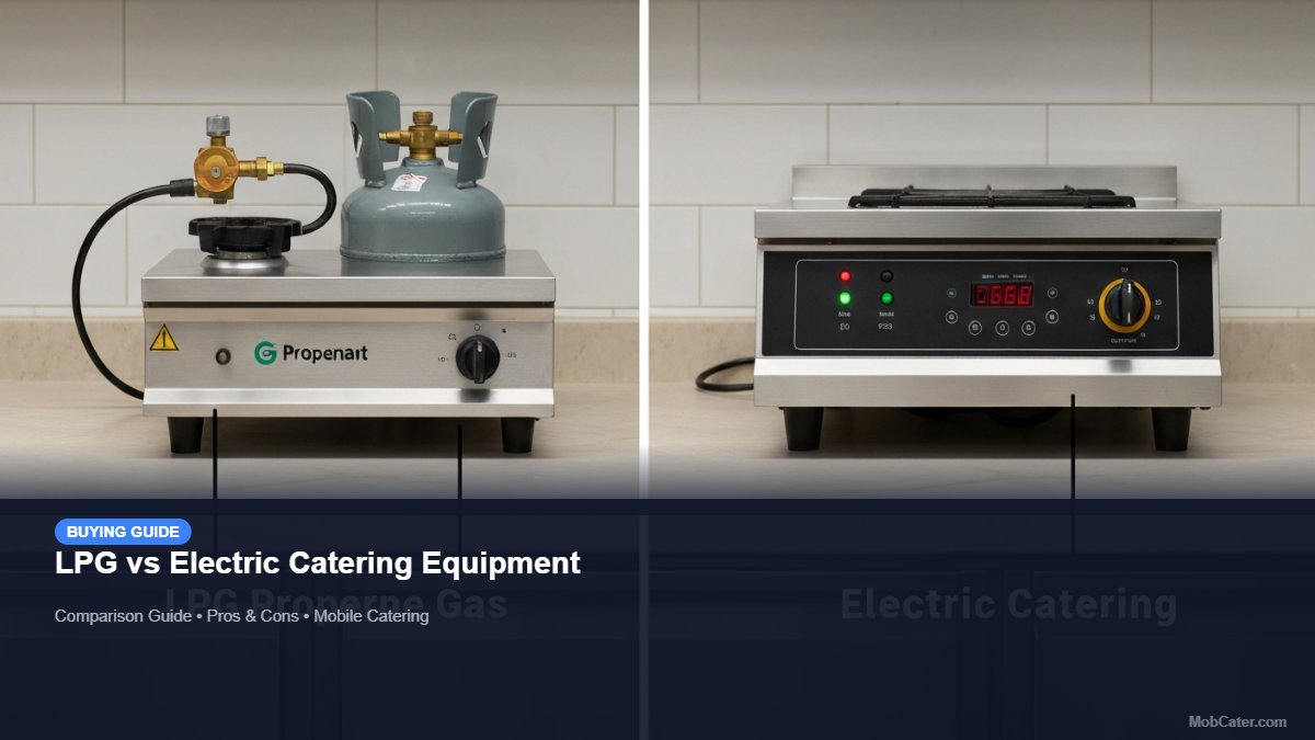 LPG vs Electric Catering Equipment for mobile catering UK