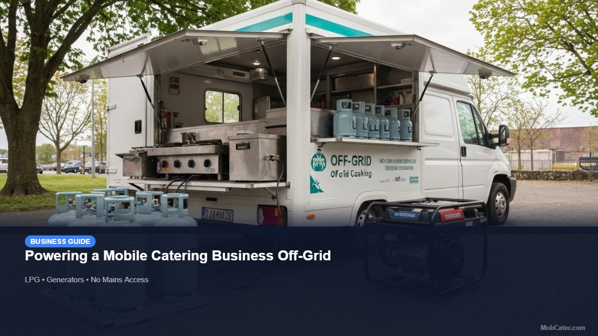 Powering a Mobile Catering Business Off-Grid for mobile catering UK