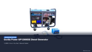Gorilla Power GP12800DE diesel generator for large mobile catering operations