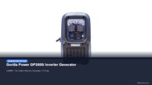 Gorilla Power GP3500i inverter generator for mobile coffee catering