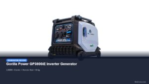 Gorilla Power GP3800iE inverter generator with electric start for mobile catering