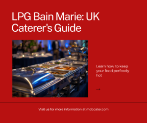 LPG bain marie for mobile catering - keeping food hot at events