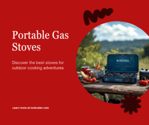 LPG gas stove for mobile catering - portable propane stoves for food vans and market stalls