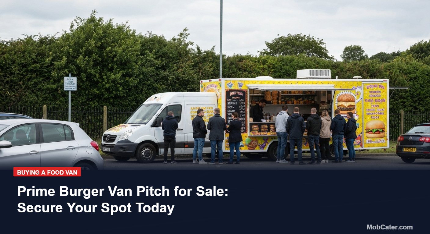 Prime Burger Van Pitch for Sale: Secure Your Spot Today - Mobile Catering UK